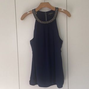 Express navy blue top